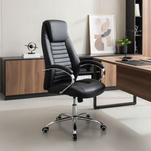 Καρέκλα γραφείου διευθυντή Sonar pakoworld pu μαύρο