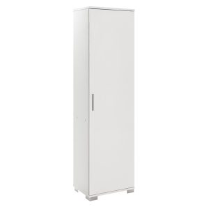 Ντουλάπι-στήλη Chad1 pakoworld λευκό gloss 45x32x169εκ