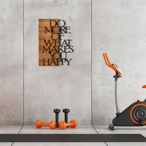 Διακοσμητικό τοίχου Haper pakoworld ξύλο πεύκου σε φυσική απόχρωση με μαύρο μέταλλο 42x3x58εκ