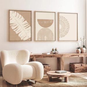 Πίνακας σε καμβά Terpen I pakoworld τρίπτυχος με ψηφιακή εκτύπωση 50x2x70εκ