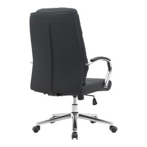 Καρέκλα γραφείου διευθυντή Normie pakoworld pu μαύρο 58x65x103-111εκ