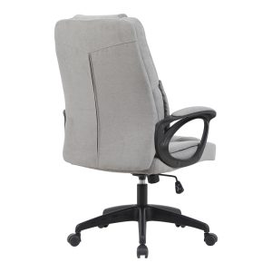 Καρέκλα γραφείου διευθυντή Kamora pakoworld ύφασμα γκρι 66x67x103-111εκ