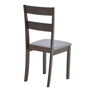 Καρέκλα Dallan pakoworld rubberwood σε καρυδί απόχρωση 40x47.5x89εκ