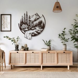 Διακοσμητικό τοίχου Mordio pakooworld μαύρο μεταλλικό Φ60x0,15εκ