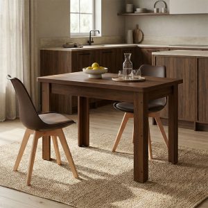 Τραπέζι Celeste pakoworld καρυδί 100x60x73.5εκ