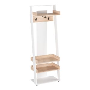 Έπιπλο εισόδου Sciove pakoworld σε λευκή-φυσική απόχρωση 70x40x200εκ