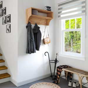 Κρεμάστρα Crosta pakoworld σε oak απόχρωση 80x28x40εκ