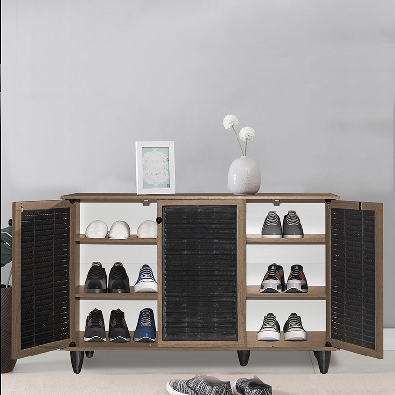 Παπουτσοθήκη-ντουλάπι Ronan pakoworld χρώμα καρυδί 105x35x66εκ - Image 4