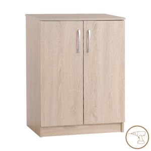 Παπουτσοθήκη-ντουλάπι Shordo pakoworld μελαμίνη σε φυσικό χρώμα 60x40.5x80εκ