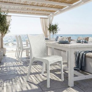 Καρέκλα Confident pakoworld PP λευκό