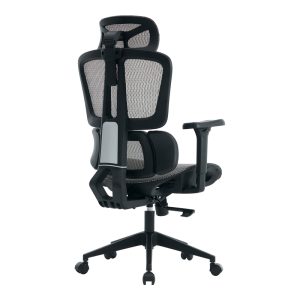 Καρέκλα γραφείου εργασίας ErgoFlow pakoworld μαύρο-γκρι 73x64x112-135εκ