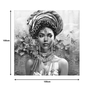 Πίνακας σε καμβά Baba 3D Inart 100x3x100εκ