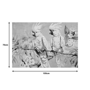 Πίνακας σε καμβά Parote Ι Inart 100x3x70εκ