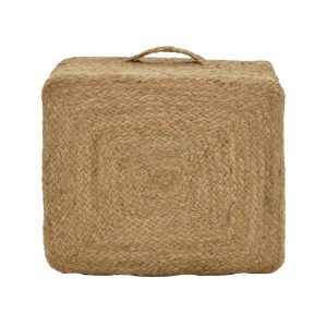 Σκαμπό Tresa Inart φυσικό 100% γιούτα 50x50x35εκ