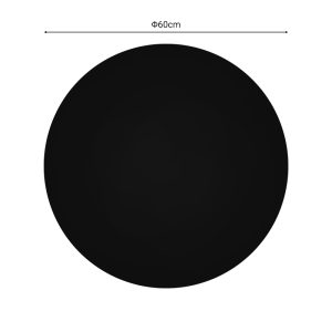 Επιφάνεια τραπεζιού Senlo pakoworld τ.Werzalit μαύρο Φ60εκ