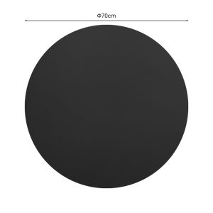 Επιφάνεια τραπεζιού Sensie pakoworld τ.Werzalit ανθρακί Φ70εκ