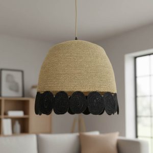 Φωτιστικό οροφής Sonro Inart E27 φυσικό Φ50x115εκ