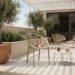 Πολυθρόνα Daren pakoworld pp σε cappuccino απόχρωση 59x60x79,5εκ