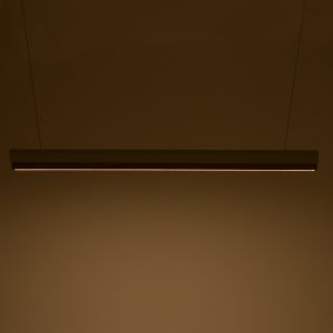 Φωτιστικό οροφής Rafmole pakoworld Led λευκό μέταλλο-ξύλο 120x7.5εκ