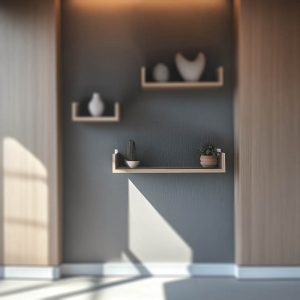 Ραφιέρα τοίχου Derva pakoworld σε oak απόχρωση 60x15x10cm