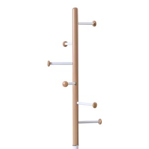 Καλόγερος Serea pakoworld μέταλλο σε λευκή-φυσική απόχρωση Φ30x175εκ