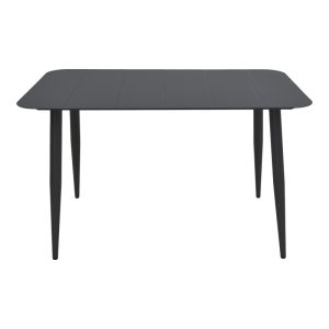 Τραπέζι Vista pakoworld αλουμίνιο σε μαύρη απόχρωση 150x80x72εκ