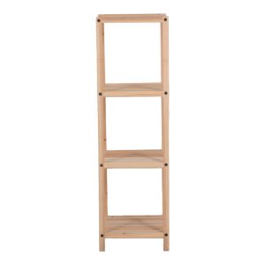 Ραφιέρα δαπέδου Zendia pakoworld ξύλο ελάτου σε φυσική απόχρωση 35x30x100εκ