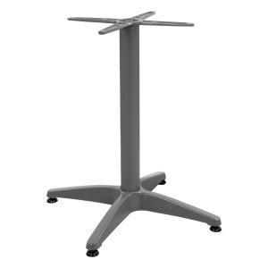 ΒΑΣΗ ΑΛΟΥΜΙΝΙΟΥ 4ΝΥΧΗ 66Χ66X69Υεκ. ΜΕ ΣΤΑΥΡΟ 45x45εκ. HM448.04 ΓΚΡΙ