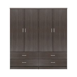 ΣΕΤ 2 ΤΜΧ ΝΤΟΥΛΑΠΑ 4ΦΥΛΛΗ ΜΕ 4 ΣΥΡΤΑΡΙΑ ZEBRANO 160X42X181 HM11349.01